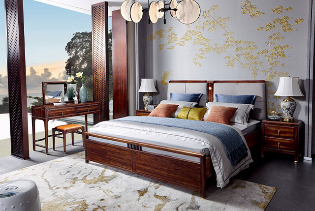 新中式家具床TM9910 新中式家具床TM9910